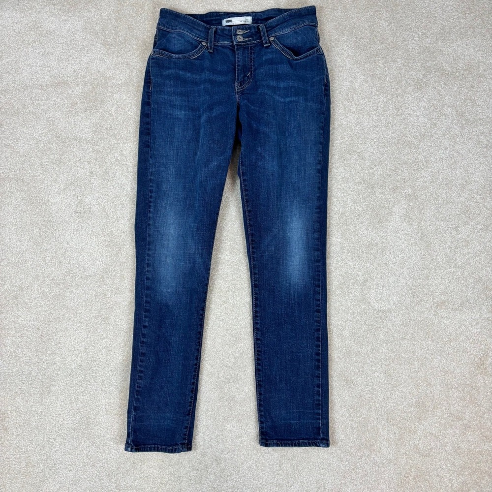 Levis 529 Curvy Skinny Leg Jeans Dark Wash Blue W29 L32 Stretch Denim 15586-0004